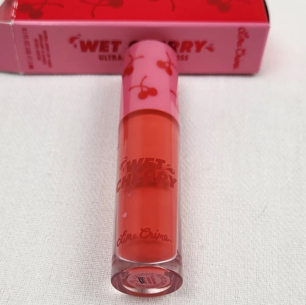 Lime Crime Wet Cherry Ultra Shinny Lip Gloss. Flaming Cherry.